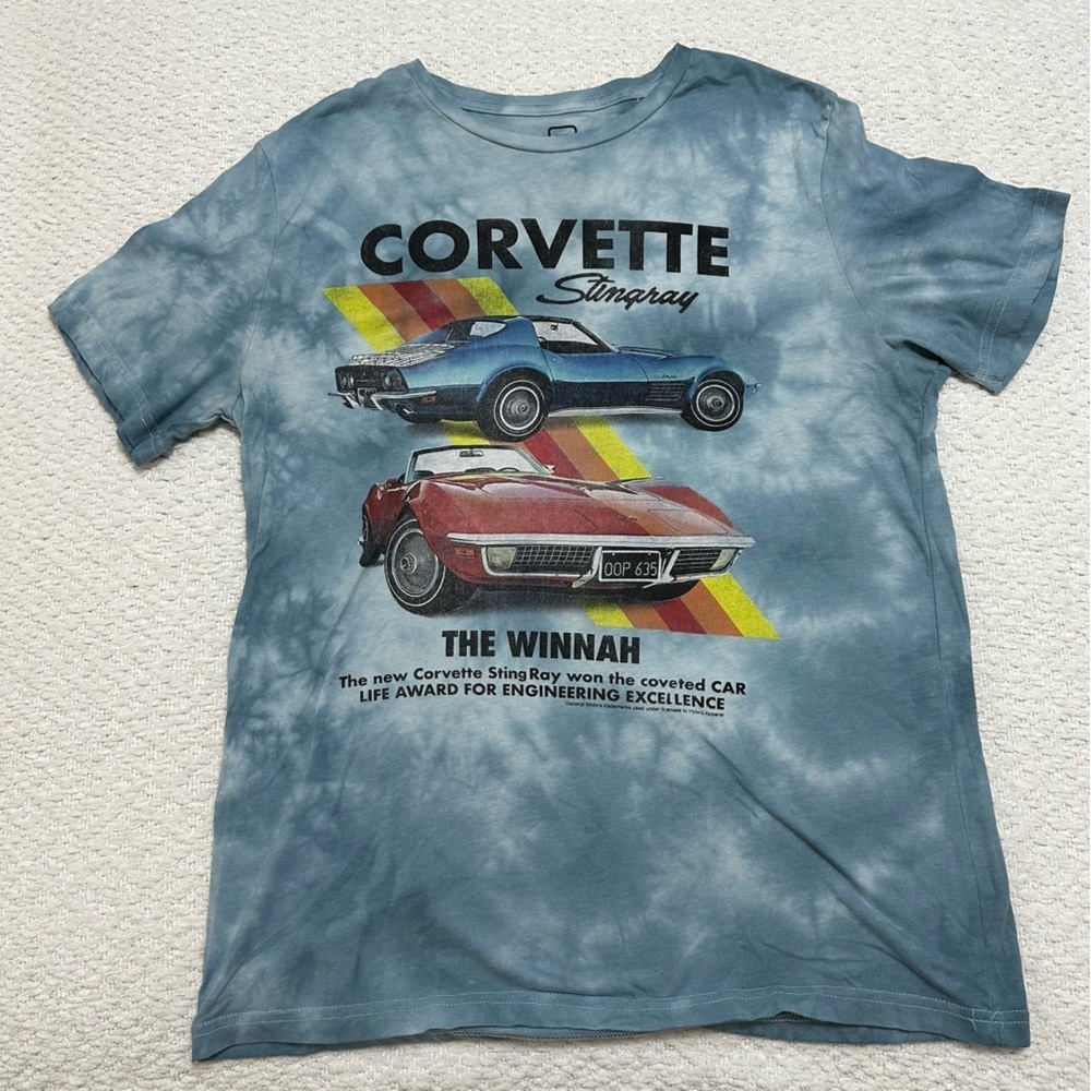 Hybrid Corvette Wash Graphic T-shirt Men’s Size Large